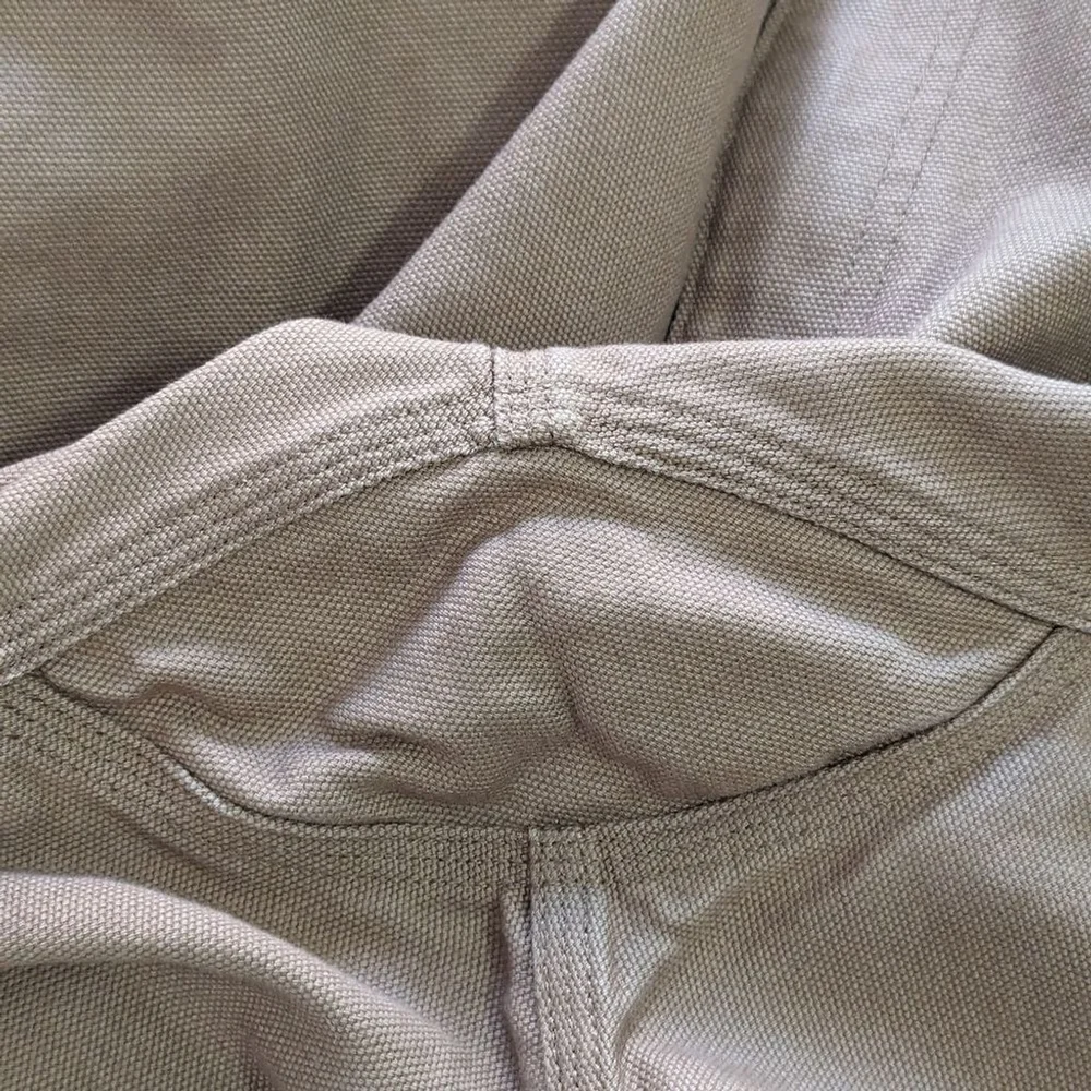 Duluth Trading Workwear Heavyweight Canvas Fire Hose Pants Desert Khaki sz 38